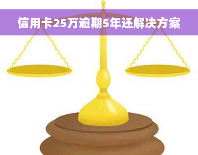 信用卡25万逾期5年还解决方案