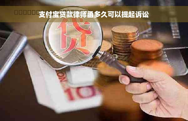 支付宝贷款律师函多久可以提起诉讼