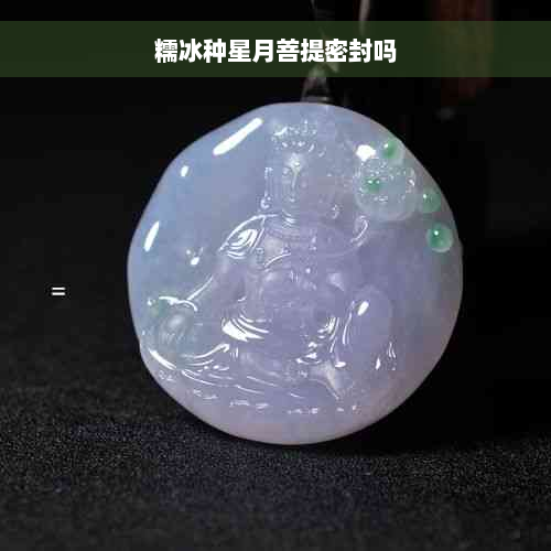 糯冰种星月菩提密封吗