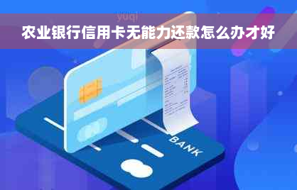 农业银行信用卡无能力还款怎么办才好