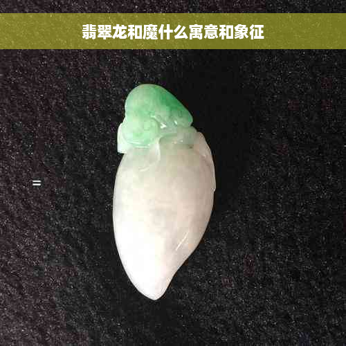 翡翠龙和魔什么寓意和象征