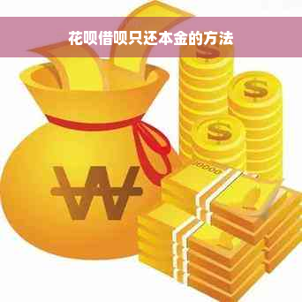 花呗借呗只还本金的方法