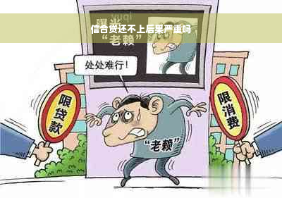 信合贷还不上后果严重吗