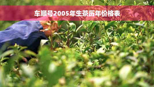 车顺号2005年生茶历年价格表