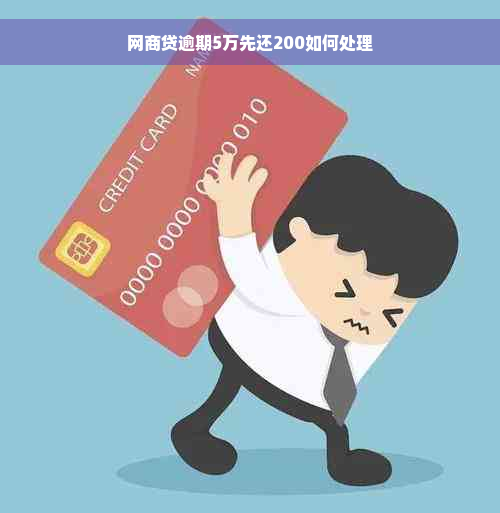 网商贷逾期5万先还200如何处理