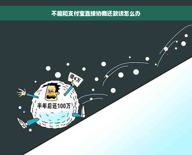 不能和支付宝直接协商还款该怎么办