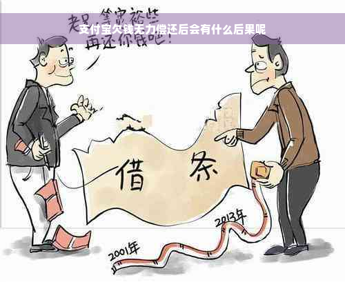 支付宝欠钱无力偿还后会有什么后果呢