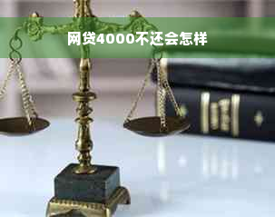 网贷4000不还会怎样