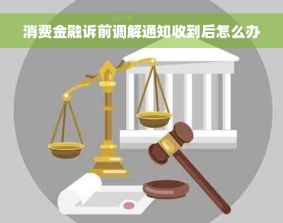 消费金融诉前调解通知收到后怎么办