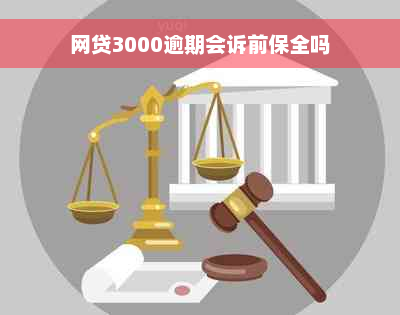 网贷3000逾期会诉前保全吗