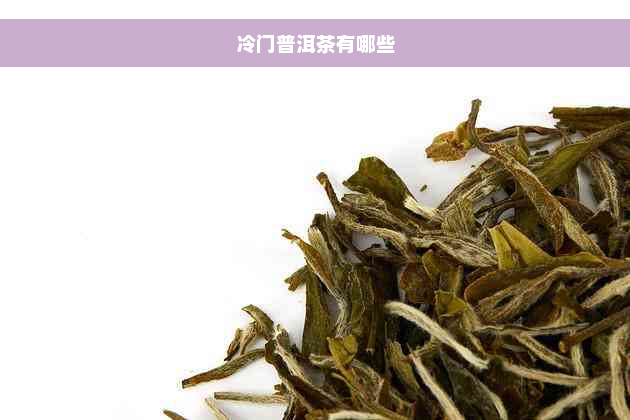 冷门普洱茶有哪些