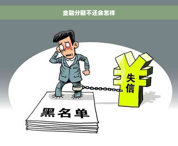 金融分期不还会怎样