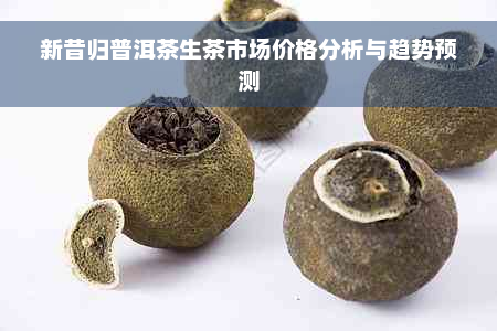 新昔归普洱茶生茶市场价格分析与趋势预测