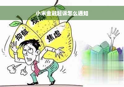 小米金融起诉怎么通知