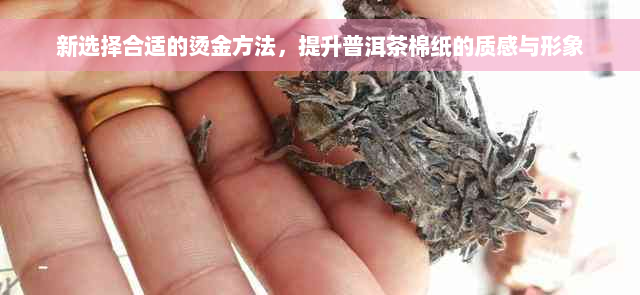 新选择合适的烫金方法，提升普洱茶棉纸的质感与形象