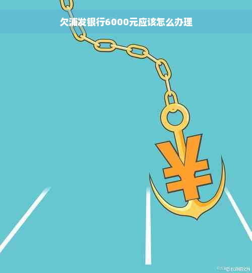 欠浦发银行6000元应该怎么办理