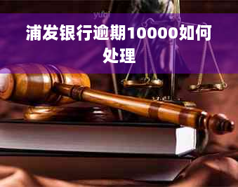 浦发银行逾期10000如何处理