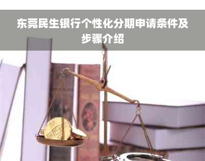 东莞民生银行个性化分期申请条件及步骤介绍