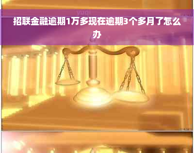 招联金融逾期1万多现在逾期3个多月了怎么办