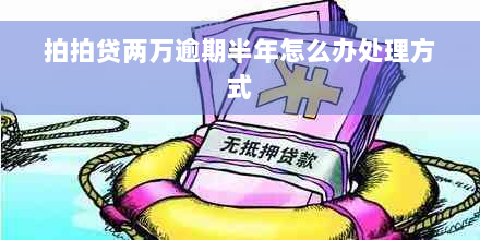 拍拍贷两万逾期半年怎么办处理方式