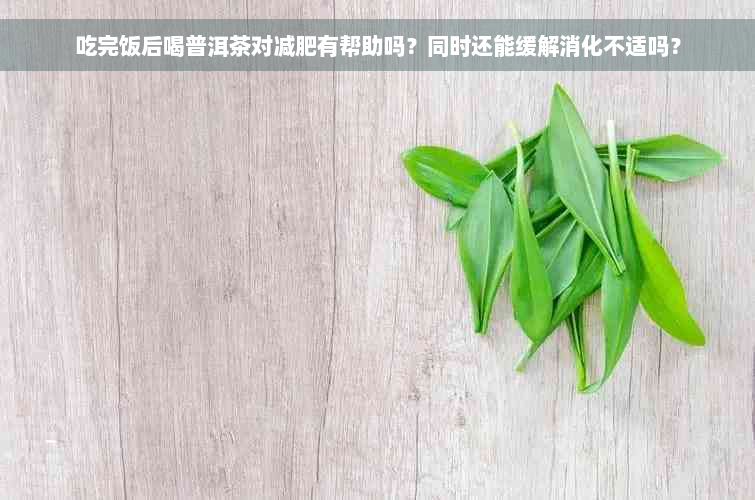 吃完饭后喝普洱茶对减肥有帮助吗？同时还能缓解消化不适吗？