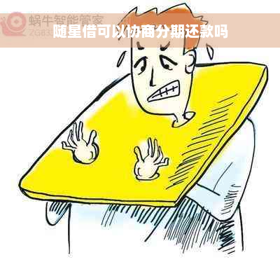 随星借可以协商分期还款吗