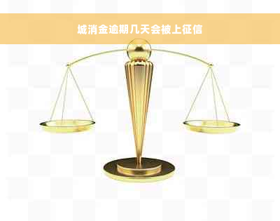 城消金逾期几天会被上征信