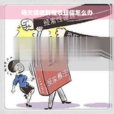 母欠债收到催收短信怎么办