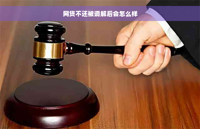 网贷不还被调解后会怎么样