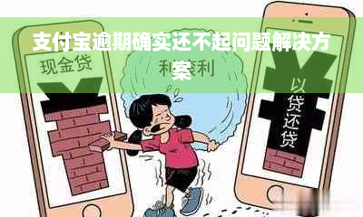 支付宝逾期确实还不起问题解决方案