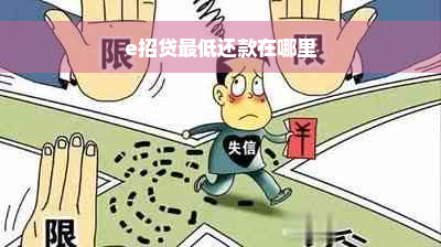 e招贷更低还款在哪里