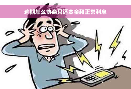 逾期怎么协商只还本金和正常利息