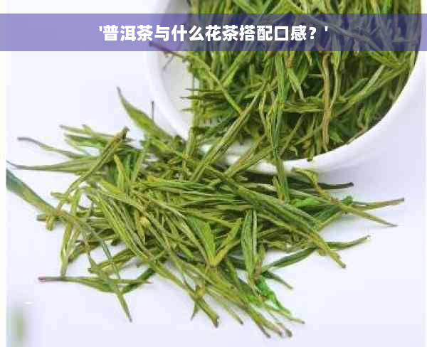 '普洱茶与什么花茶搭配口感？'