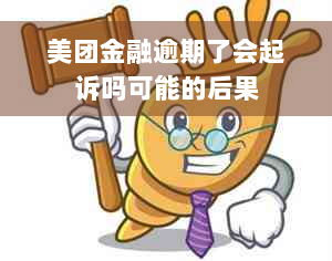 美团金融逾期了会起诉吗可能的后果