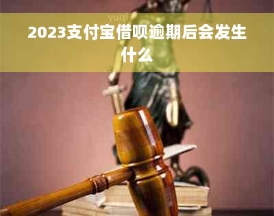 2023支付宝借呗逾期后会发生什么