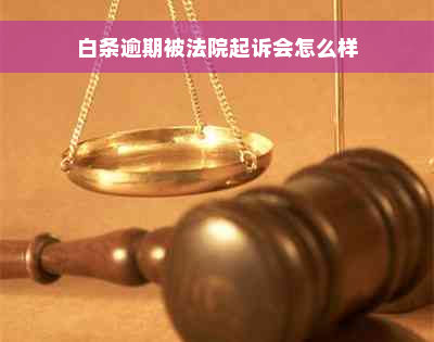 白条逾期被法院起诉会怎么样