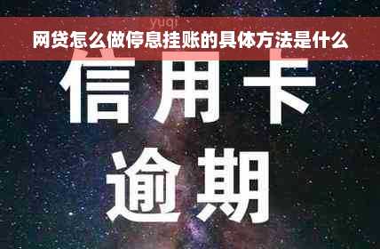 网贷怎么做停息挂账的具体方法是什么